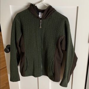 Patagonia wool blend zip up hoodie